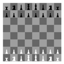 2D Chess set - Chessboard 2 