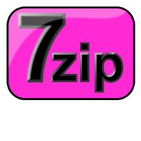 7zip Glossy Extrude Magenta 