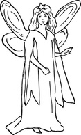 A Character Representing Hope clip art