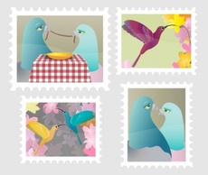 Animals - A good start to your birds stamp collection 