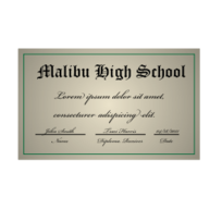 A high school diploma