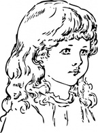 Human - A Little Girl clip art 