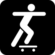 A Person Sliding On A Skate Board clip art Preview