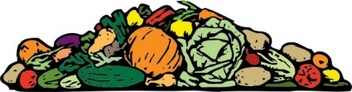 Food - A Pile Of Vegetables clip art 