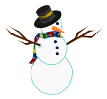 Elements - A scarfed Snowman 