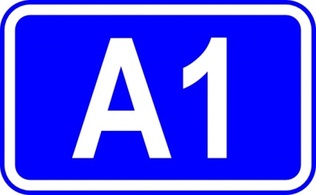 Buildings - A1 Road Sign clip art 