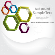 Shapes - Abstract 3d Hexagon Vector Background 