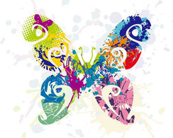 Abstract Butterfly Vector Graphic Preview