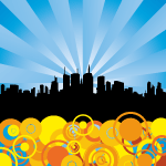 Abstract City Vector Background 