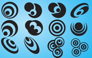 Icons - Abstract Design Circles Icon Set 