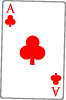 Ace Of Clubs Free Vector Preview