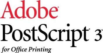 Adobe PostScript 3 logo 