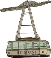 Aerial Tramway clip art Preview