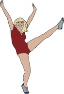 Aerobic Dancer clip art