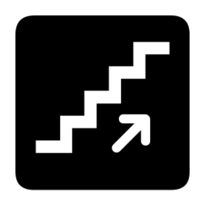 Signs & Symbols - Aiga Stairs Up Bg 