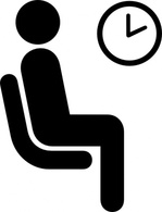 Signs & Symbols - Aiga Waiting Sign clip art 