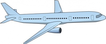 Transportation - Aircraft Airplane clip art 