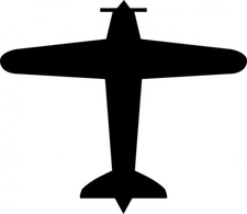 Transportation - Airplane clip art 