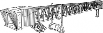 Airplane Paasenger Bridge clip art