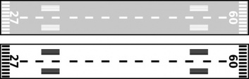 Airport Runway Top View clip art