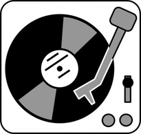 Aj Simple Turntable clip art