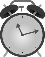 Objects - Alarm Clock clip art 