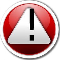 Alert Red Icon clip art