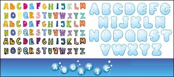 Objects - Alphabet vector material 