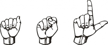 American Sign Language Asl clip art Preview