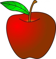 Food - An Apple clip art 