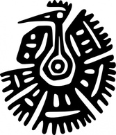 Ancient Mexico Motif clip art