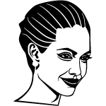 Angelina Jolie Vector Portrait 