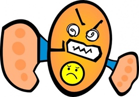 Human - Angry clip art 