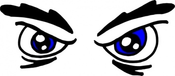 Human - Angry Eyes clip art 