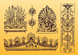 Ornaments - Antique Ornament Vectors 