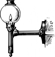 Antique Outdoor Lantern clip art