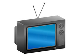 Objects - Antique Tv Vector 