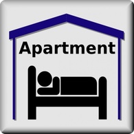 Signs & Symbols - Apartment Symbol Pictogram clip art 