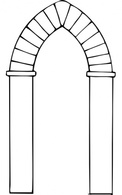 Buildings - Arch Types clip art 