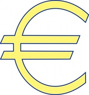 Signs & Symbols - Archie Symbol Money Euro Simple clip art 