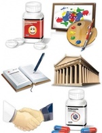 Buildings - Architecture, medicine tablets, appointment, art class 