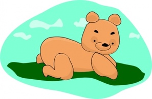 Animals - Arking Teddy Bear clip art 