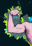 Cartoon - Arm Muscles 