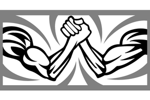 Human - Arm Wrestling Vector 