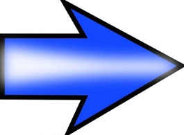 Arrow Blue Right clip art