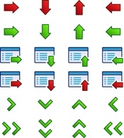 Arrow Icon Set clip art