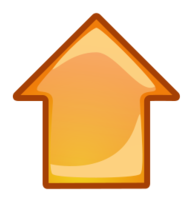 Icons - Arrow Orange Up 