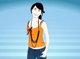 Fashion - Asian Girl Vector 