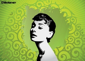 Fashion - Audrey Hepburn Vector 