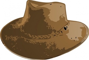 Aussie Hat clip art 